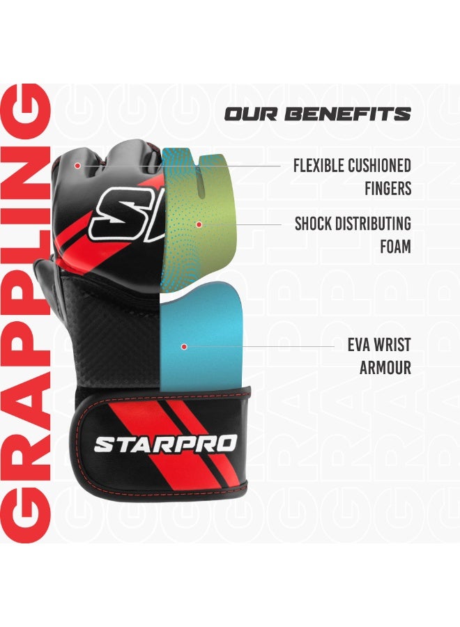 Starpro Light & Durable MMA Gloves - Great for grappling & sparring - MMA Gloves Men, MMA Gloves Women, MMA Sparring Gloves, MMA Training Gloves, Gloves for MMA Grappling Gloves, Men MMA Gloves - Image 3